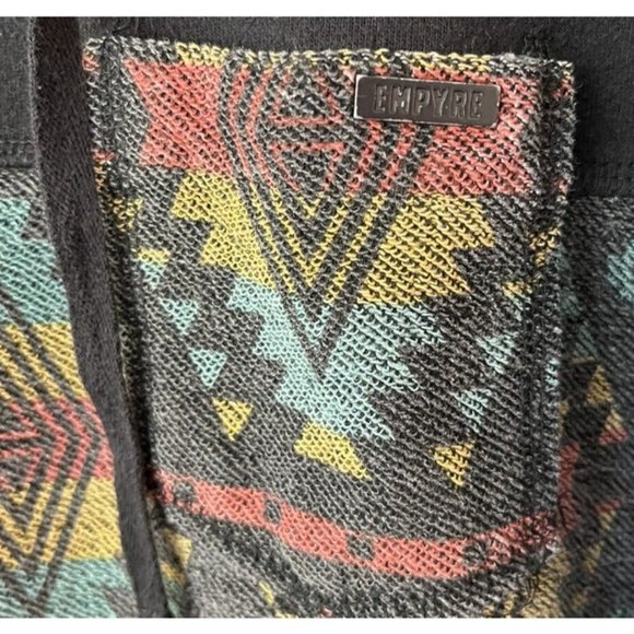 Empyre Hoodie Aztec Pattern With Pockets Pullover Size Large Colorful Retro - Picture 6 of 10